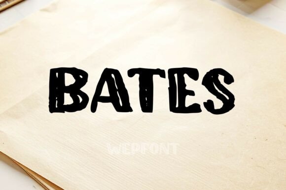 Bates: Harnessing Raw Typography for Authentic Brand Identity