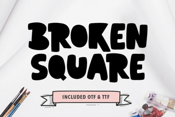 Broken Square: Strategic Application of Bold, Artisanal Typography