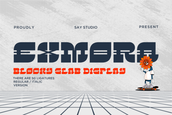 Exmora: Strategic Application of Retro-Futuristic Typography in Modern Branding