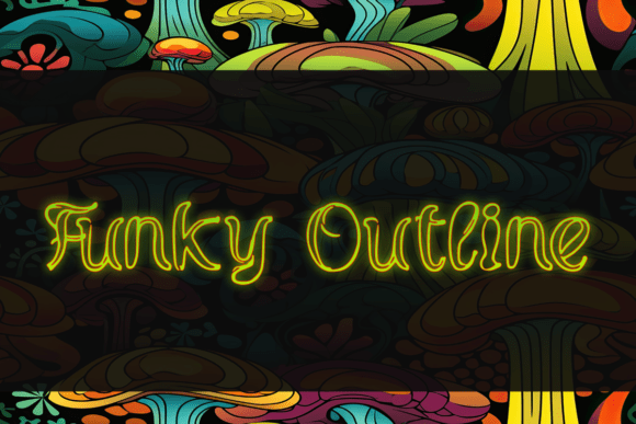 Funky Outline: Bold Typography for Creative Impact
