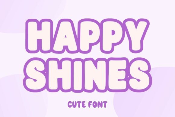 Happy Shines: Strategic Application of Playful Typography in Professional Design