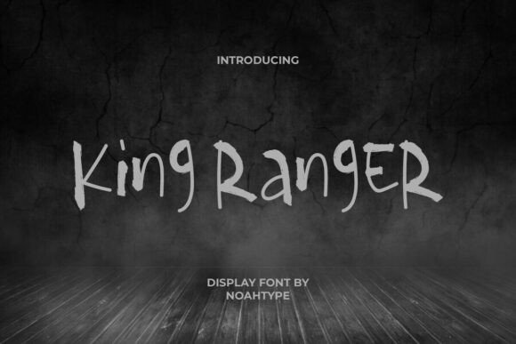 King Ranger Font: Spooky Brush Typography