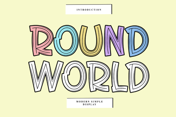 Round World: Playful Display Typography