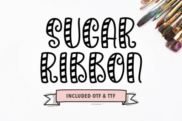 Sugar Ribbon: Elevating Festive Design with Whimsical Typography